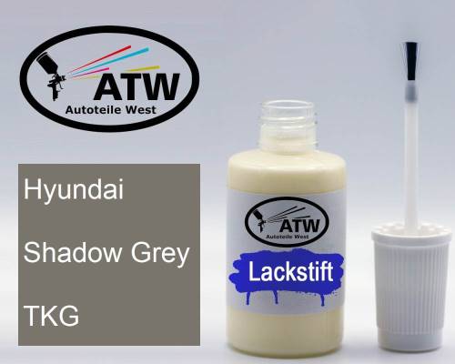 Hyundai, Shadow Grey, TKG: 20ml Lackstift, von ATW Autoteile West.